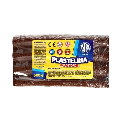 PLASTELINA ASTRA 500 G BRĄZOWA