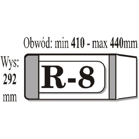 OKŁADKA REGULOWANA R-8 KSIĄŻKOWA