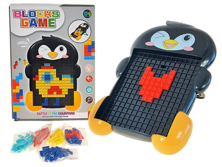 Układanka z klocków, wtykanka, pingwin 26,5x20x4cm; 27x20x4cm, Box (3/625372 )