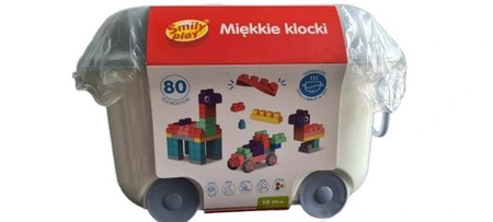 MIĘKKIE KLOCKI 80 el. Smily