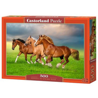 PUZZLE 500 HORSES IN SPRING RUSH