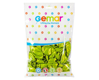 Balony GM90 metalizowane 10' 26cm - pistacjowe 067/ 100 szt.