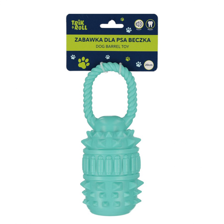 Zabawka dla psa Beczka 20 cm z uchwytem niebieska TRIK&ROLL 560668