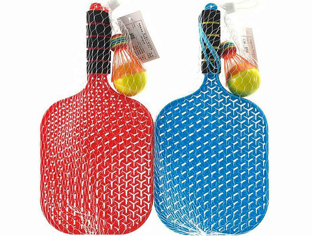 Zestaw rakietek z piłeczką i lotką; 40x19x6cm, siatka (6/591714 )