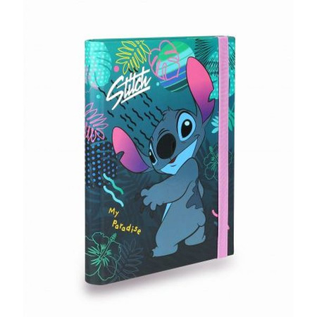 DISNEY BLUE - TECZKA PRZESTRZENNA TEKTUROWA Z GUMKĄ A5 / 3 cm - WZÓR 1 Stitch