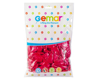 Balony Gm90 metalizowane 10' 26cm - czerwone 032 / 100 szt.