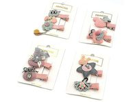 ZESTAW SPINEK 2szt. Z OZDOBĄ ; MIX WZORÓW; dł. 5cm; PPB