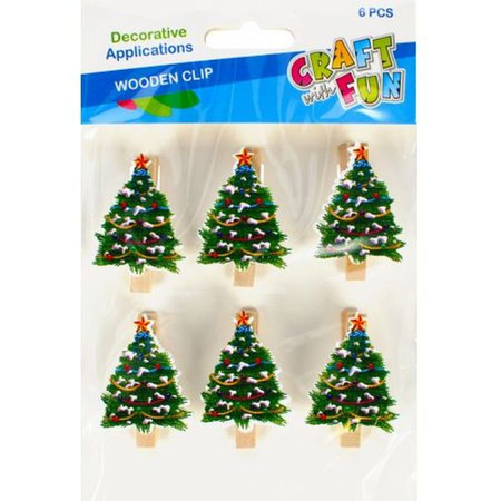 OZDOBA BN KLAMERKI CHOINKA 6SZT CF PBH 12/144