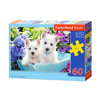 Castorland Puzzle 60 el.  B-066100 Westie Puppies