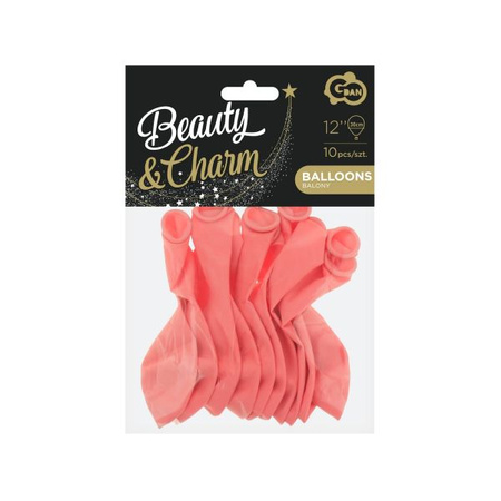 Balony Beauty&Charm, pastelowe blady różowy 12'/ 10 sztuk