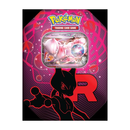 Pokemon TCG: puszka Team Rocket Tin - Mewtwo ex