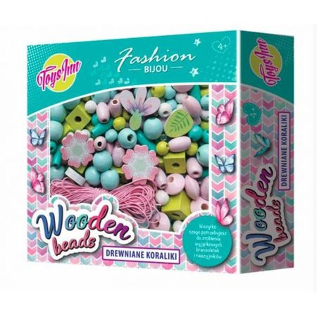 Koraliki drewniane 450 szt Kwiat