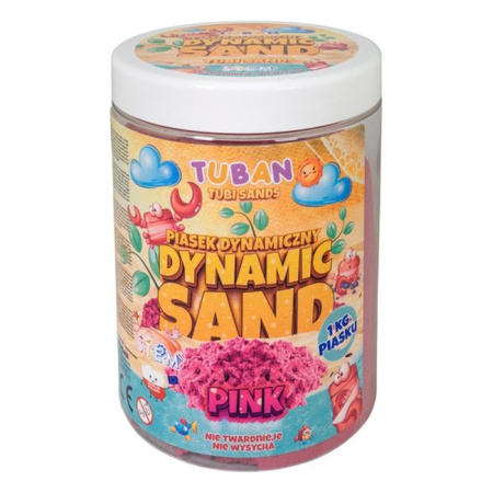 Piasek Dynamiczny 1KG RÓŻ Tuban