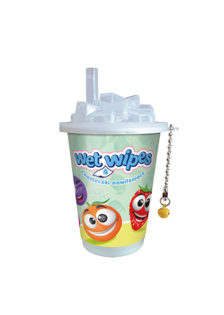 Chusteczki nawilżające w puszce-shake Owocki ASTRA CARE 30szt - displa