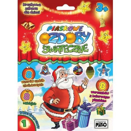 PIASKOWE OZDOBY ŚWIĄTECZNE