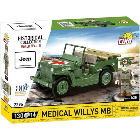 Klocki Cobi Zestaw Medical Willys MB (130el)