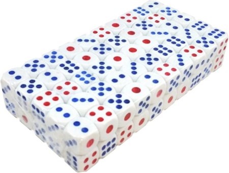 KOSTKI DO GRY OPAKOWANIE 100 SZT