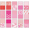 Happy Color Blok z motywami LOVE, 80g/m2, A4, 15 ark, 30 motywów