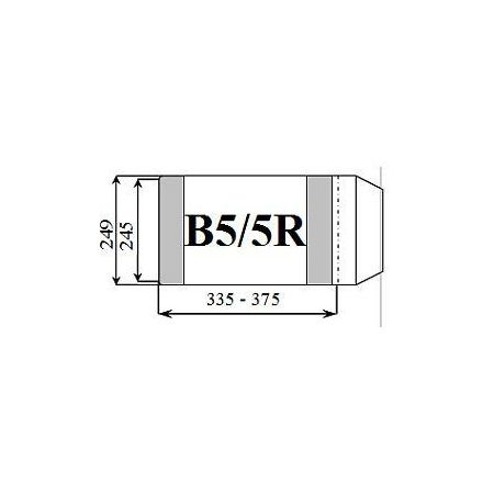 Okładka B5/5-R D&D (wysokość 245 mm, szerokość 342/368 mm) ( paczka 25szt)