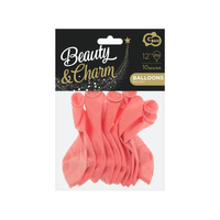 Balony Beauty&Charm, pastelowe blady różowy 12'/ 10 sztuk