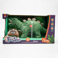 Dino plusz R/C Zielony, światło, dźwięk, rozm opak: 45x23x17cm, chodzi