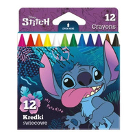 DISNEY CORE - KREDKI ŚWIECOWE 12 KOL. - STITCH /12/