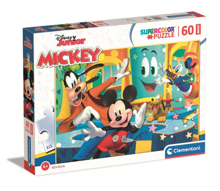 Puzzle maxi 60 el. Supercolor. Mickey Clementoni