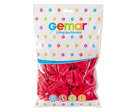 Balony G90 pastel 10' 26cm - czerwone 005/ 100 szt.