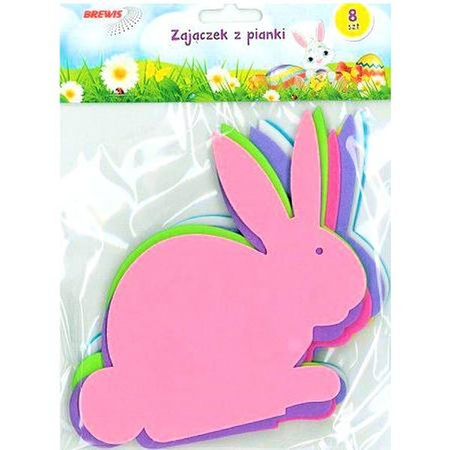 ZAJĄC Z PIANKI 8 SZTUK