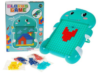 Układanka z klocków, wtykanka, dinozaur 26,5x20x4cm; 27x20x4cm, Box