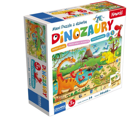 GRA MAXI PUZZLE DINOZAURY