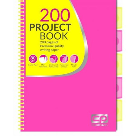 CoolPack Project Book A4 Neon różowy 80g