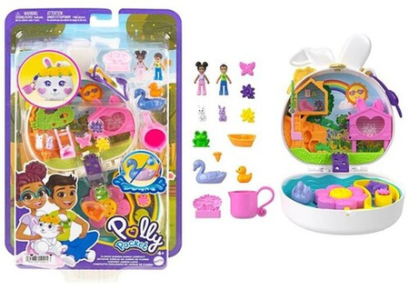 Mattel Polly Pocket Ogród króliczka Zestaw kompaktowy HKV36