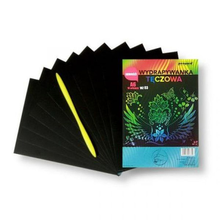 WYDRAPYWANKA  A6 TĘCZA  +RYLEC  WZ-03 MULTICOLOR