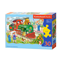 Castorland Puzzle 30 el.  B-03433-1 Green Locomotive