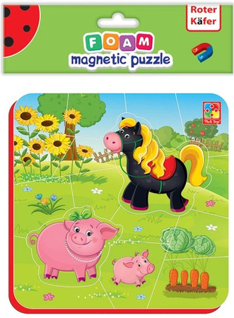 PIANKOWE PUZZLE ZWIERZĘTA NA FARMIE
