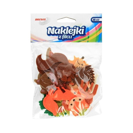 Naklejki z filcu FVC07 Jesień 35sztuk