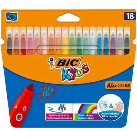 Flamastry Kids Kid Couleur 18 kolorów BIC
