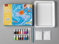 zestaw artystyczny, malowanie na wodzie (marbling), z zestawem farb i patyczków; Box