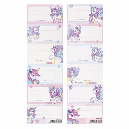 Naklejki Na Zeszyt Unicorn 25szt. Starpak