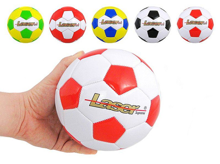 Piłka nożna mini (rozmiar 2) Laser, mix kolorów