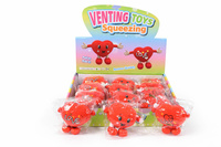 Gniotek antystresowy 'Serduszko z rączkami i nogami'(1 display=12 szt.)