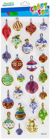 OZDOBA BN NAKLEJKI PUFFY BOMBKI 24SZT CF