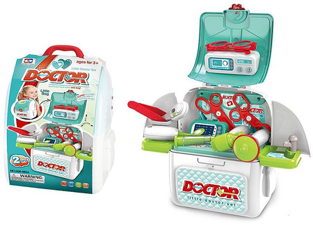 zestaw lekarz pakowany do plecaka, z wyposażeniem; 26,5x24x14,5cm, Box