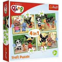 Trefl Puzzle 4w1 Wesoły Dzień Binga