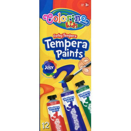 FARBA TEMPERA  12 KOLORÓW 12ML @