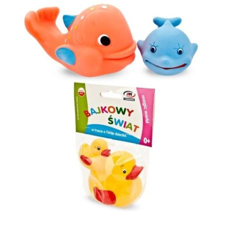 ZABAWKA 2SZT DO KĄPIELI RYBKA KACZKA