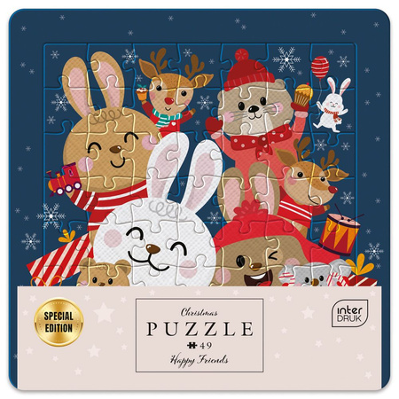 Puzzle w ramce 49 el.BN Happy Friends