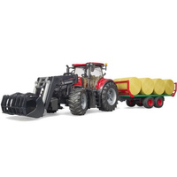 Bruder Traktor Case IH Optum 300 CVX z ładowarką U03198