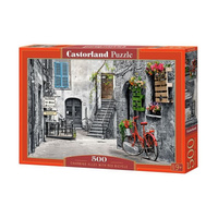 Castorland Puzzle 500 el. CHARMING ALLEY WITH RED CYCLE